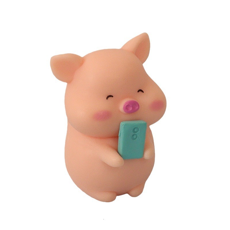 Cartoon Mini Ins Creative Cute Photo Pig Micro Landscape Creation Baby House DIY Accessories Home Car Decoration