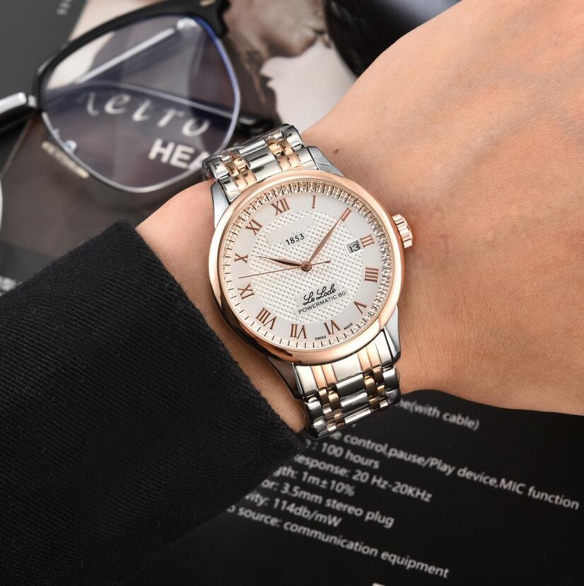 Luxury Brand WristWatches Men lady business Automatic mechanical watches classics 1853 Watch powermatic 80 watch*LeLocle Designer wrist-watch Montres bracelet