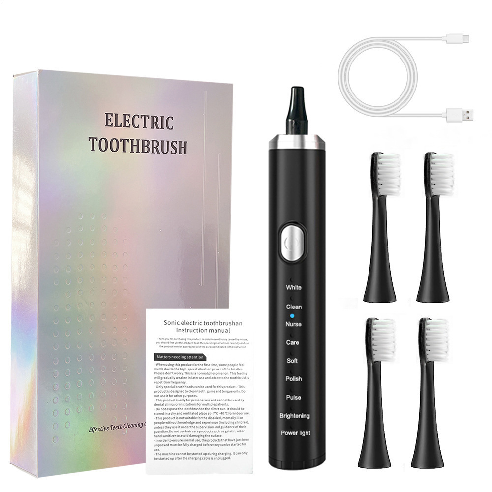 8-speed 4-stroke sonic electric toothbrush USB smart adult soft bristled toothbrush Tiktok waterproof toothbrush