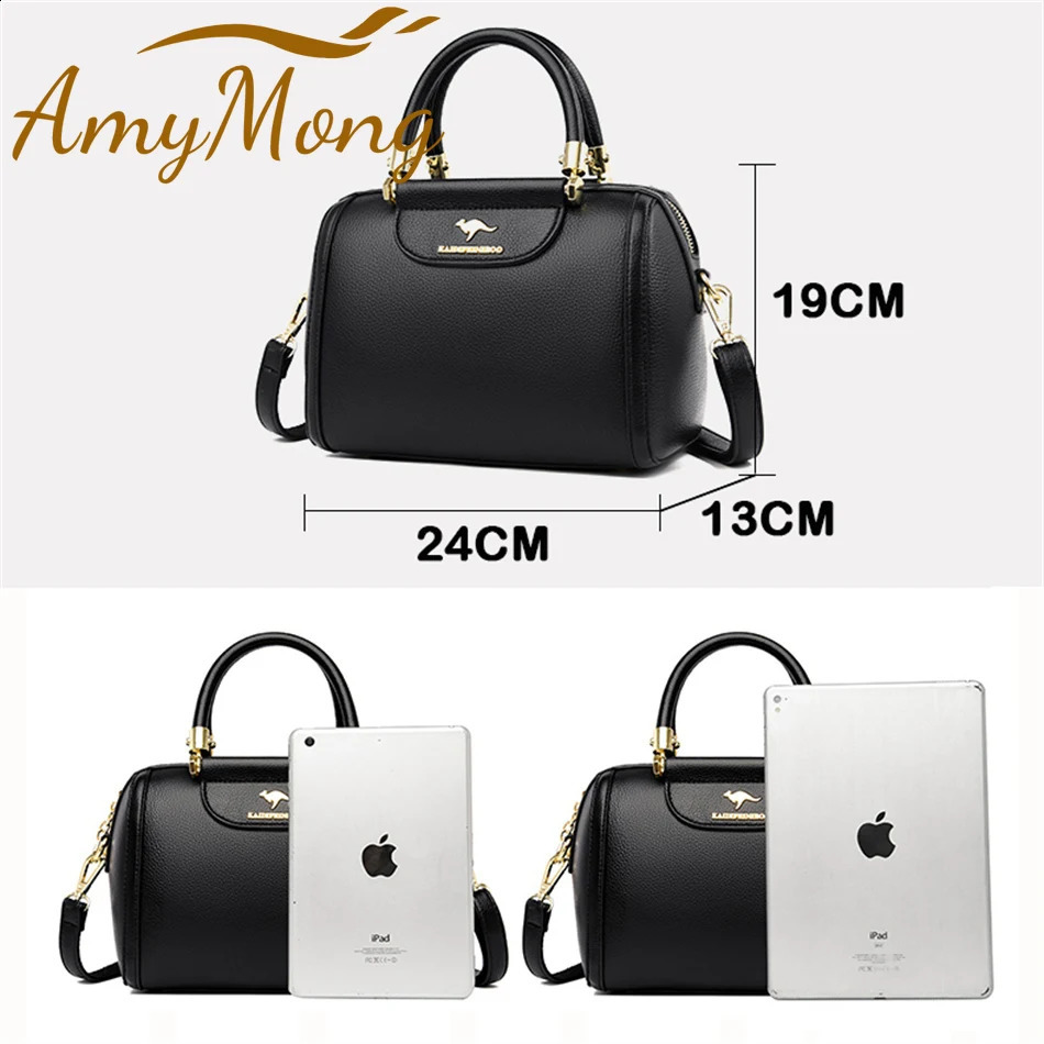 Big denim leather handbag wallet womens casual cross shoulder messenger bag y Boston Sac 240820