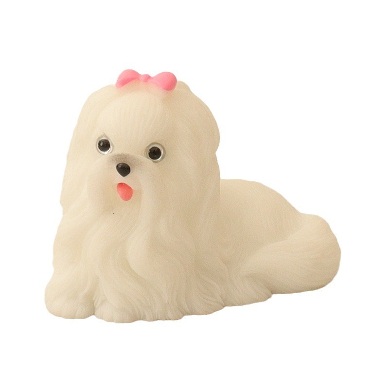 Creative girl mini juice cup plush carpet cute simulation pet puppy micro landscape decoration ornament
