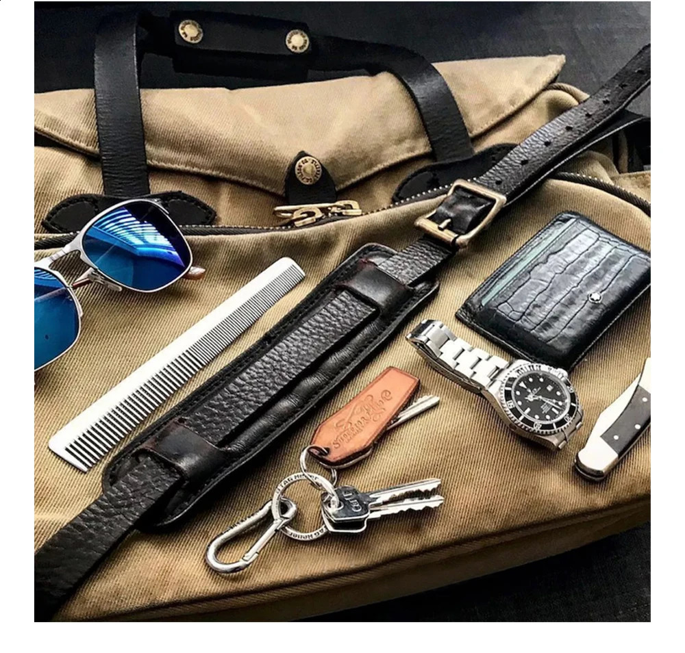 Tailor o 70258 American Heavy Canvas Size 39*34*9cm Saddle Leather Shoulder Strap Business Computer Bag 240816 09d0