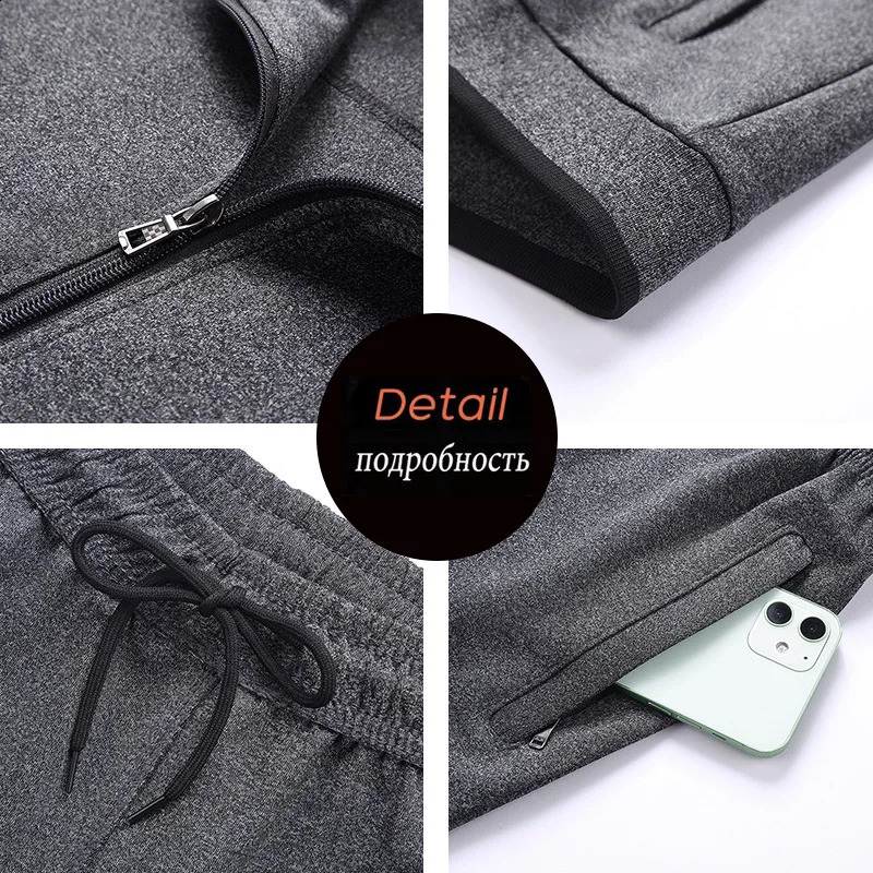 Winter mens casual wool sportswear 2-piece track suit mens sportswear running outdoor set mens jogging pants jacket set 7XL 240827