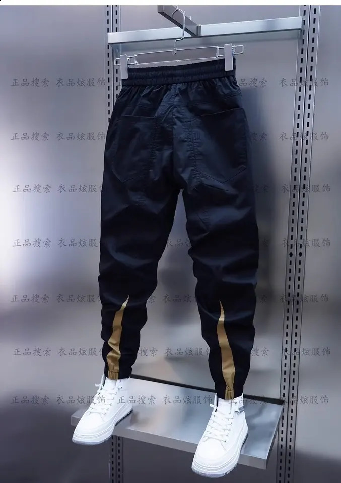 Cargo Pants Mens Thin Oversize Clothing Outdoor Hiking Versatile Work Wear Black Joggers Cotton Casual Male Trousers 240816