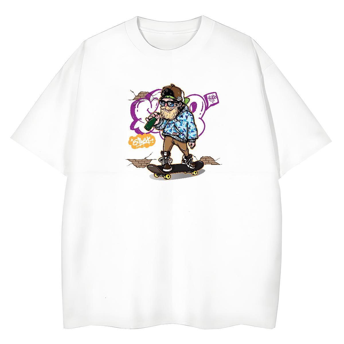 Free Shipping Man T Shirts 230g 100% Cotton character Casual Graphic Breathable Soft Men Tshirts DIY Customized Top Tees