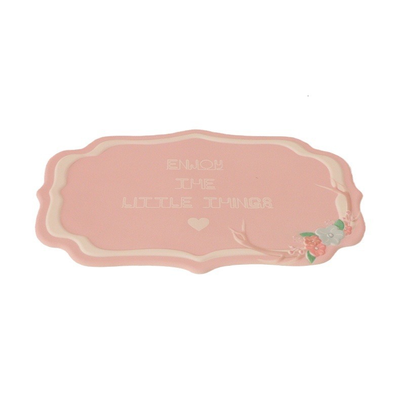 Cute flower deer PVC car ornament storage multifunctional coaster DIY creative decoration anti slip mat
