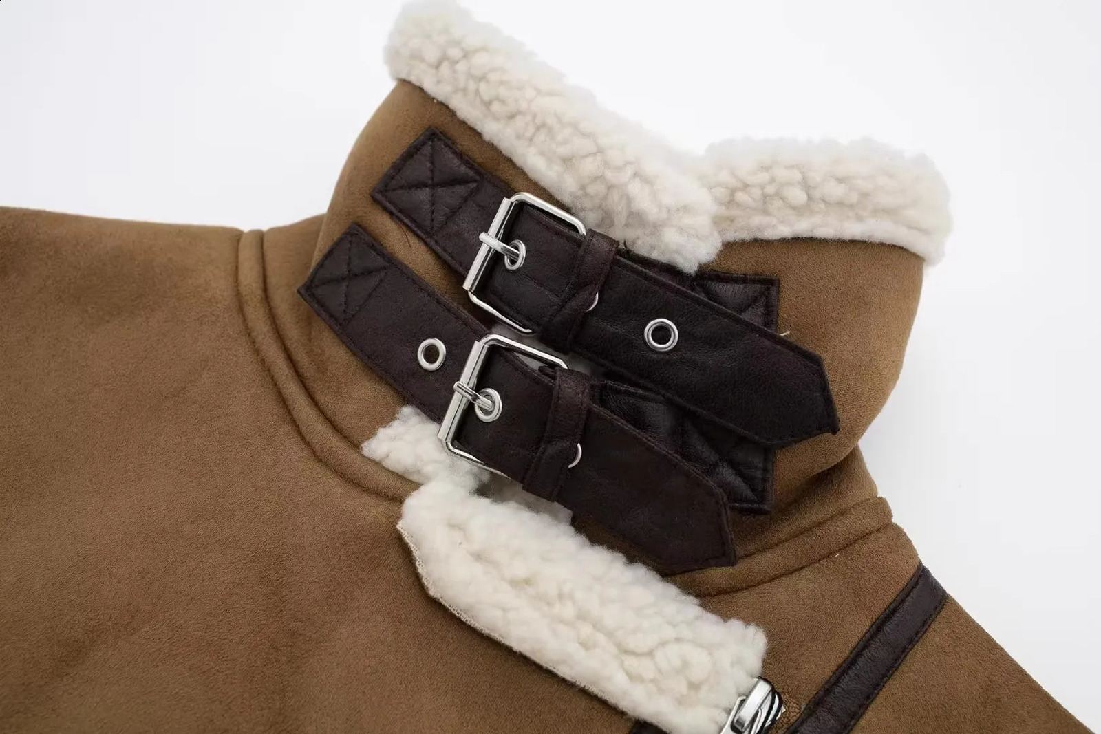 RARF ladies autumn stand collar fur one double-sided short vest for womens coat warm and thick 240816