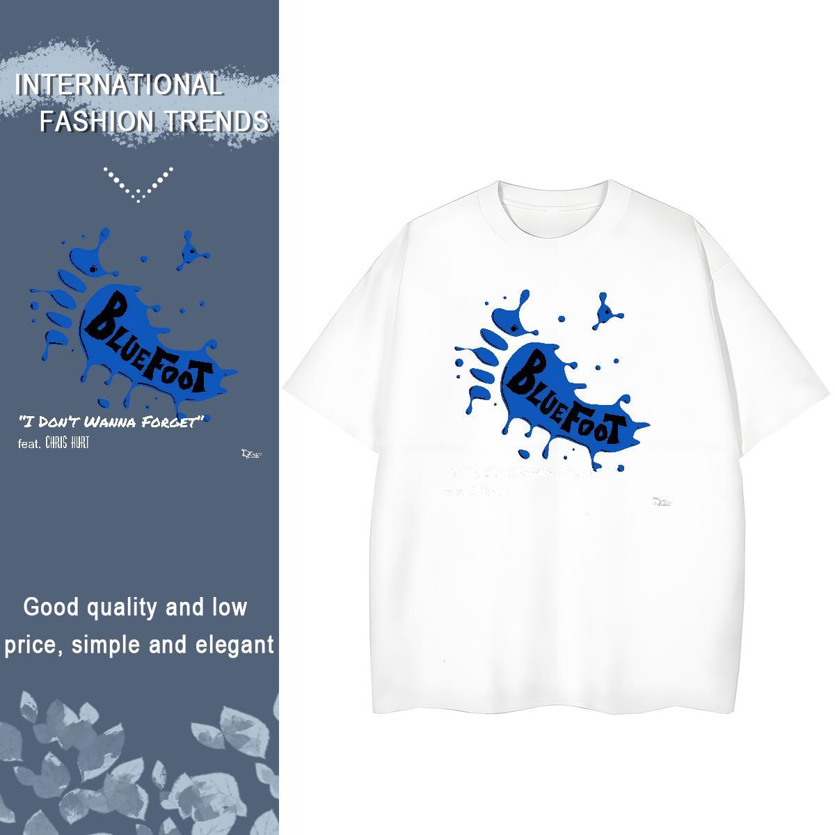 Nice Women Tees 230g 100% Cotton letter High Street Hip Hop T-Shirts for Women Crew Neck Breathable Cartoon Floral Printing Top Tees