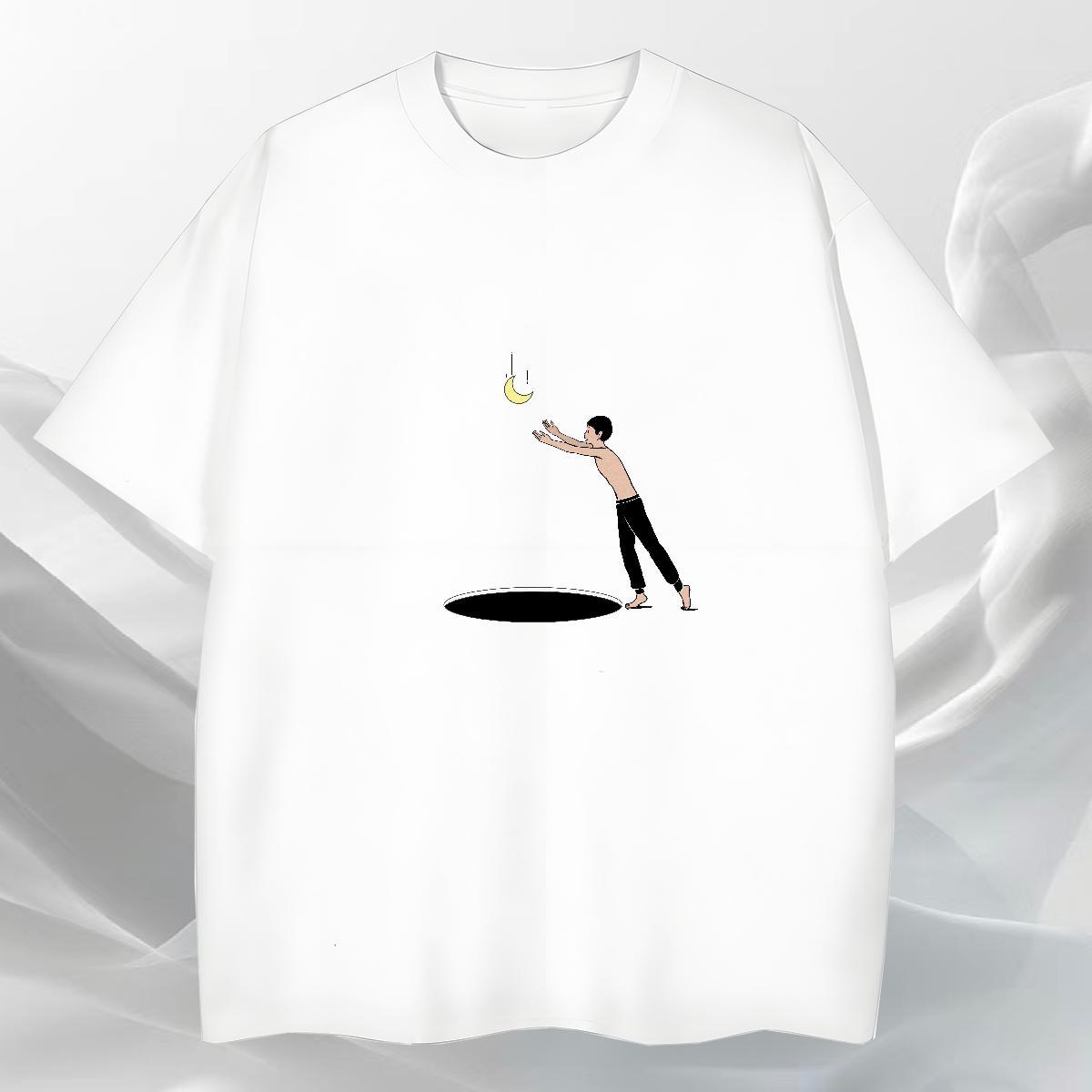 Free Shipping T-Shirts for Men 230g 100% Cotton portrait Sport DIY Anime Breathable Men Tshirts 2024 Designer Tops Shirt
