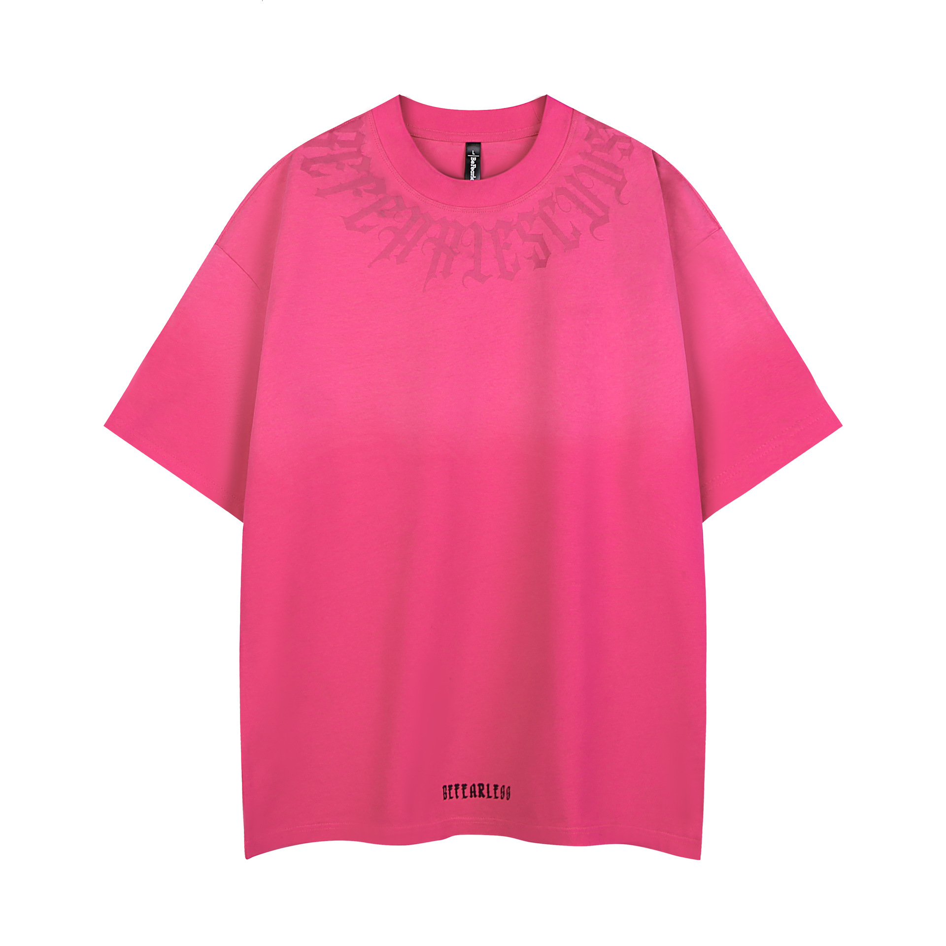 Spring/summer American Trendy style Letter Aging Washed Oversized Short Sleeve T-shirt