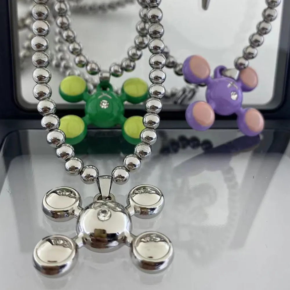 Four Ball Pendant Hip Hop Style Stainless Steel Jewelry Mens and Womens Fashion Personalized Necklace Series Wholesale 240812