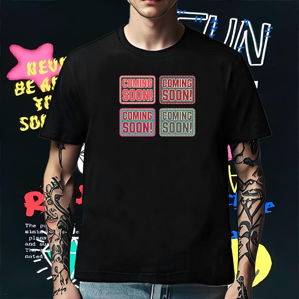 Free Shipping T shirt 230g Pure Cotton letter Street Casual DIY Printed O Neck Short Sleeves Mens Tshirts Designer Top Tees
