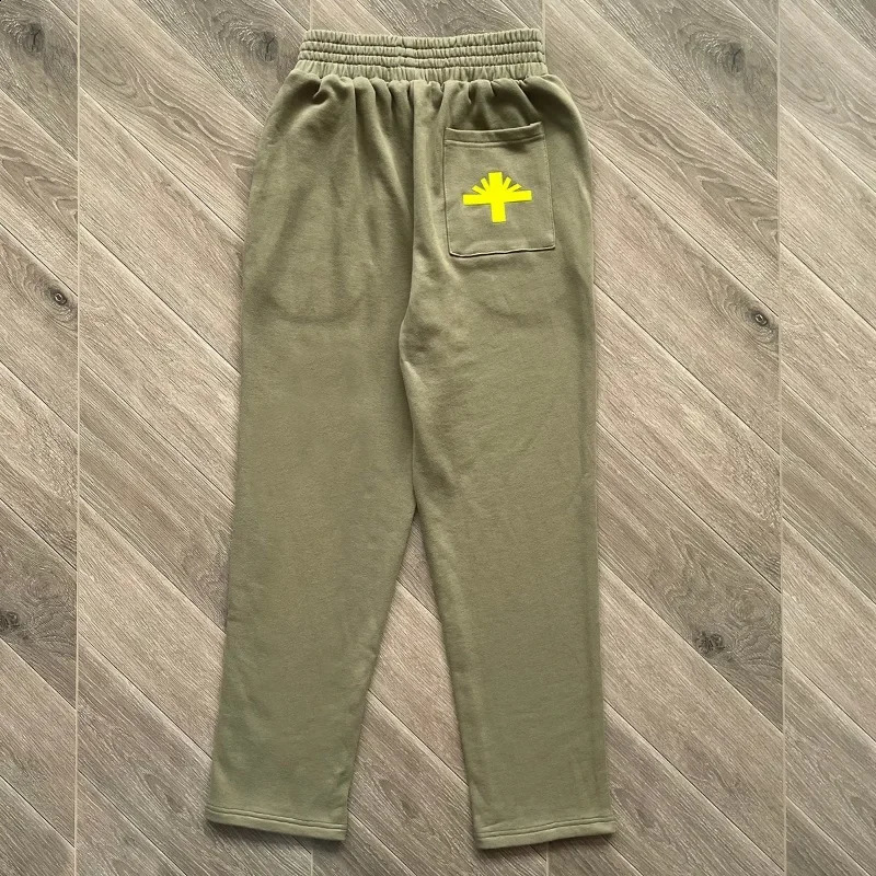 Black Vertebrae Sports Pants for Women 1 Quality Puff Printed Letter Cotton Oversized Jogging Drawstring 240816