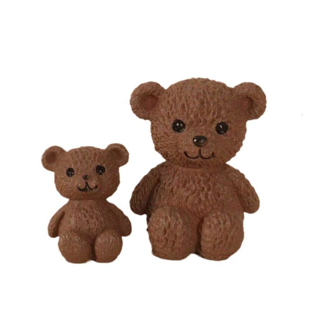 Adorable Miniature Bear Figurines - Perfect Small-Scale Interior Accent Pieces
