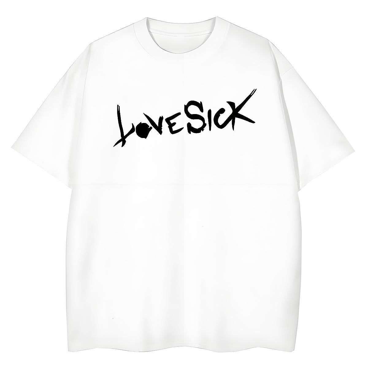 High Quality Men T Shirts 230g Cotton letter Summer Casual DIY Printed Crew Neck Breathable Men Tees Classic Tee Shirt