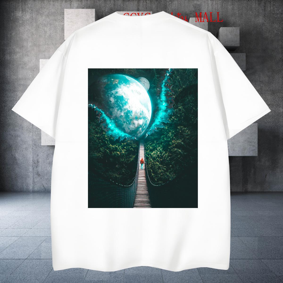 Designer T Shirts Men 230g Cotton sky Street Casual DIY Printed Breathable Mens Tshirts Fashion New Polos