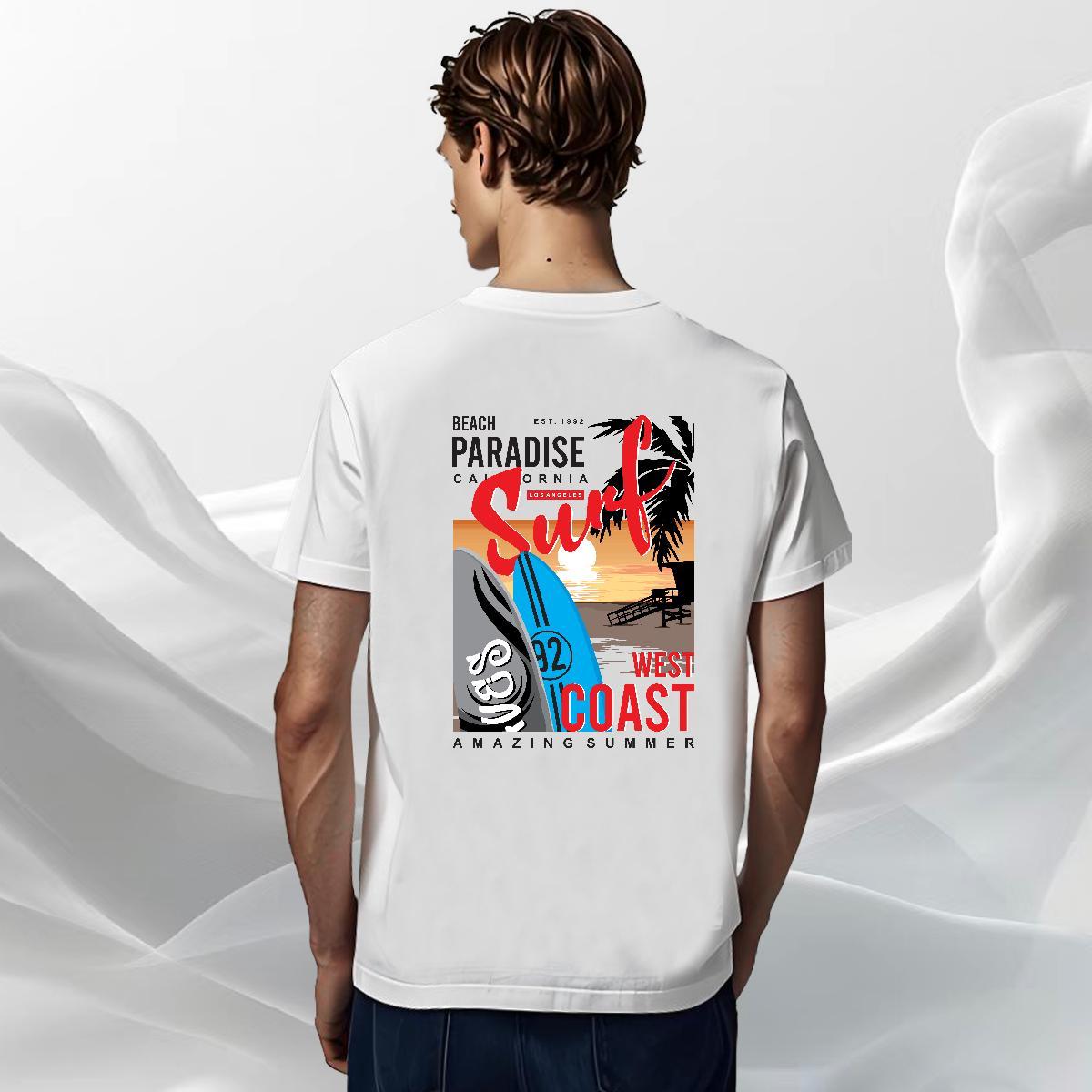 TOP Quality T Shirt For Man 230g 100% Cotton letter High Street Hip Hop Custom Printing Breathable Short Sleeve Men Tshirts Fashion Polos