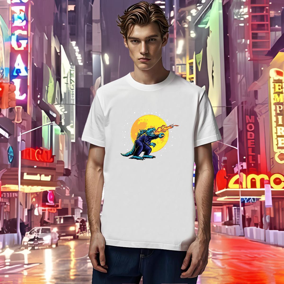 Designer T-Shirts for Men 230g Pure Cotton ET Street wear Hip Hop Anime Print Crew Neck Couples T Shirts Fashion Wear