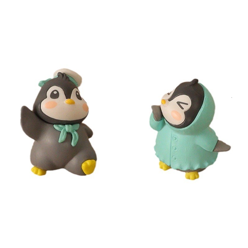 Pint-Sized Penguin Figure Collection Unique Artistic Toy Crafts Ideal for Desktop Decoration