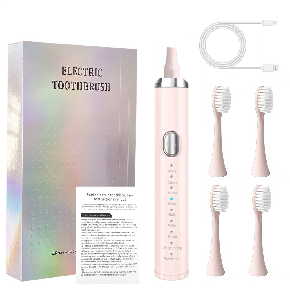 8-speed 4-stroke sonic electric toothbrush USB smart adult soft bristled toothbrush Tiktok waterproof toothbrush