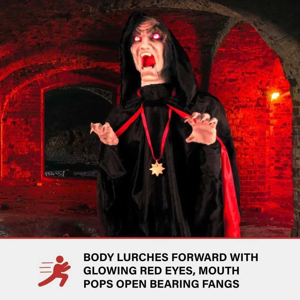 Lunch Halloween animation used for indoor or covered outdoor creepy Halloween decorations plug-in or battery powered HalloweenX240817