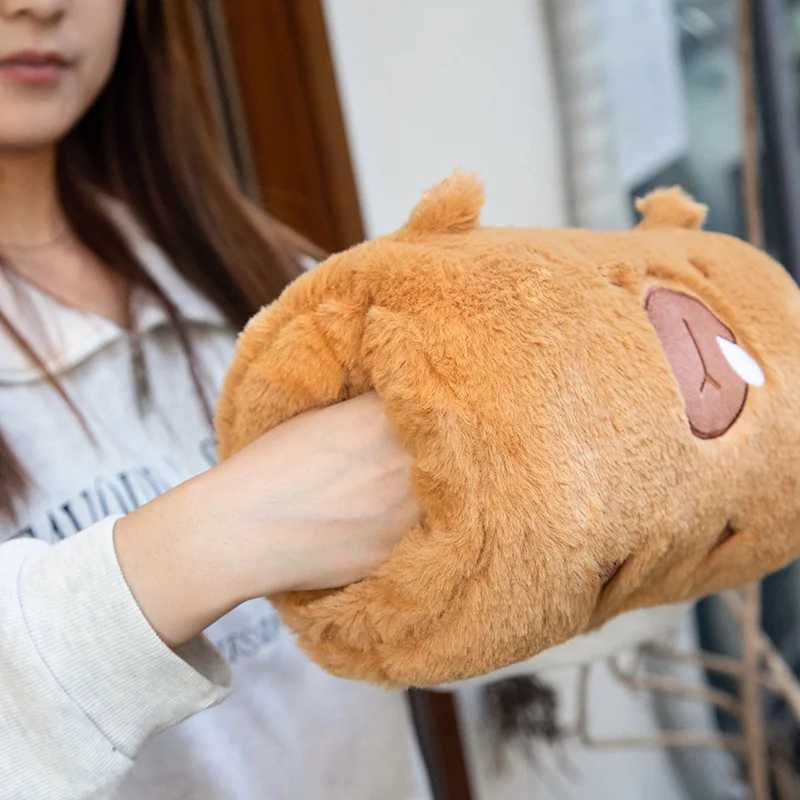 New Capybara Hand Warmer Pillow Super Soft Keep Warm in Winter Comfy Stuffed Animal Cartoon Dolls Kids Birthday Gifts Decor Y240817