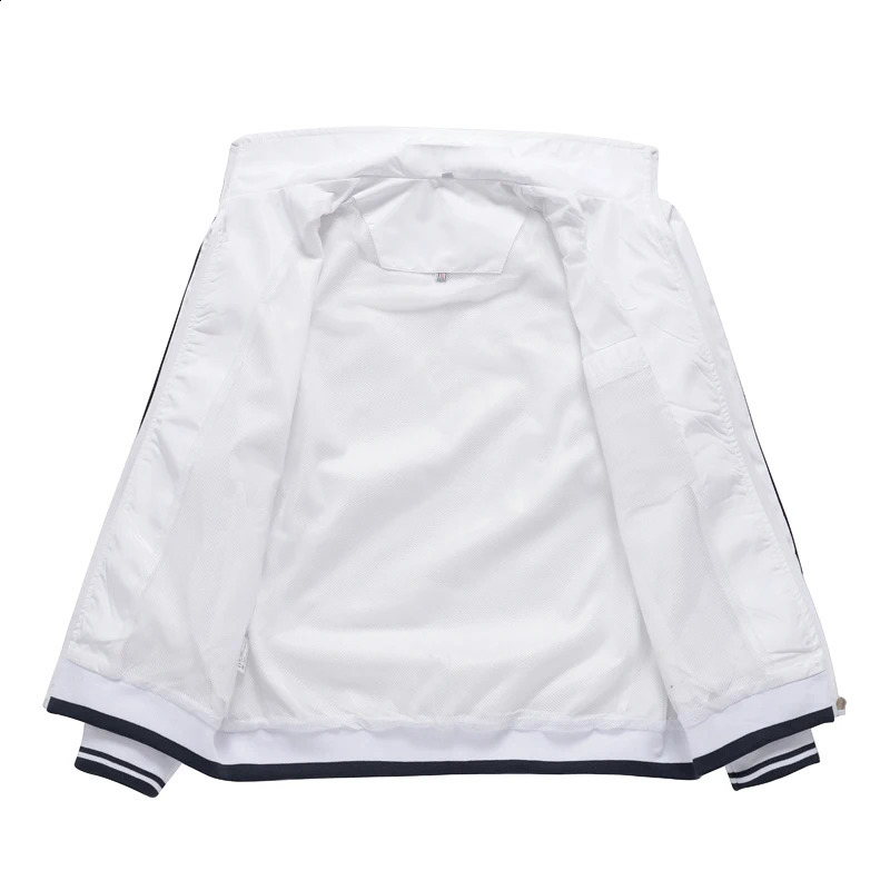 Men Tracksuit Spring Autumn Male Classic Sports Suit Jacket Sweatpants 2 Pieces Male White Sportswear Sets Asian Size 240821
