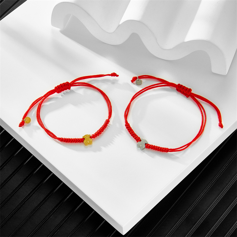 charms cute Bear jewelry making dijes para pulseras 925 Sterling silver 20CM gold ankle star bracelet for women bangle 14k real chain sets birthday gifts