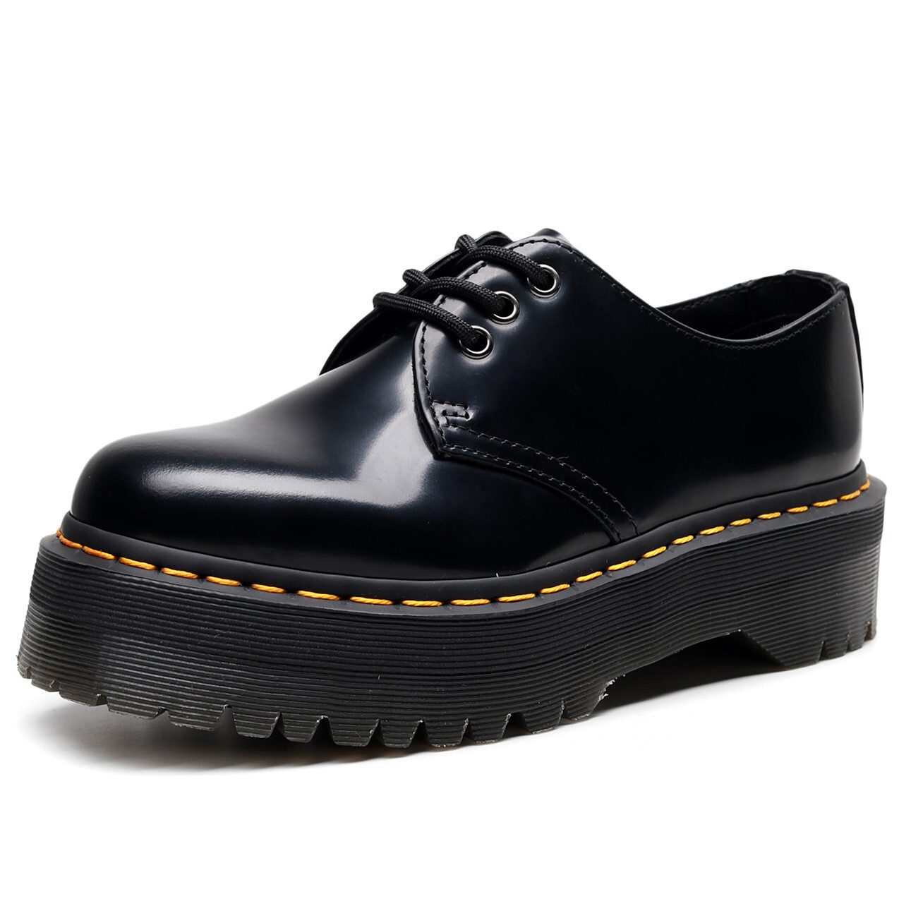 Lei Yu 1461 Thick Soled Low Top Small Leather Shoes With 3 Holes British Style Casual Versatile Student Height Increasing And Slimming Short Boots For