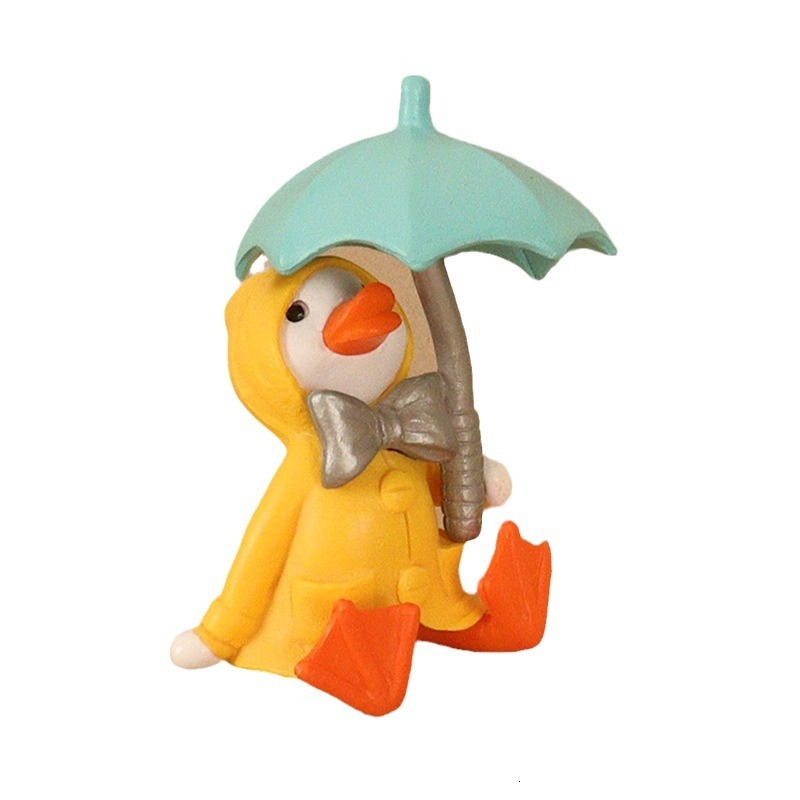 Cute Little Duck Design Backpack - Unique Plastic Artwork Ideal for Vehicle Accessories
