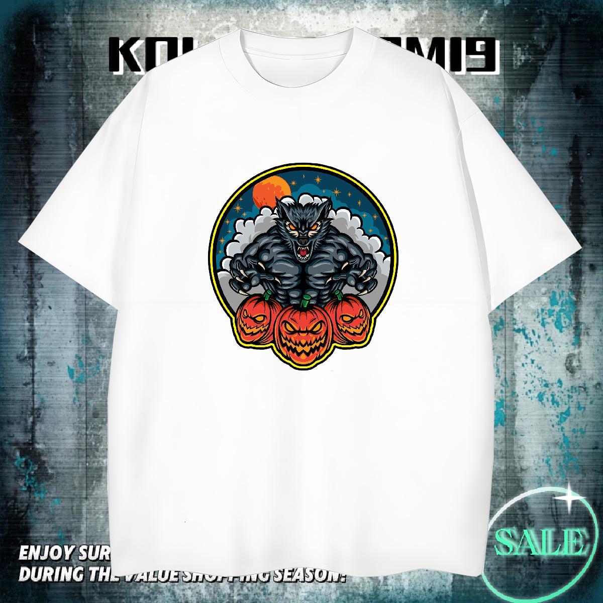Unisex T-Shirts for Men 230g Cotton skull Home Outdoor Custom Big Size Breathable Crew Neck Men Tees Free Shipping Tshirts