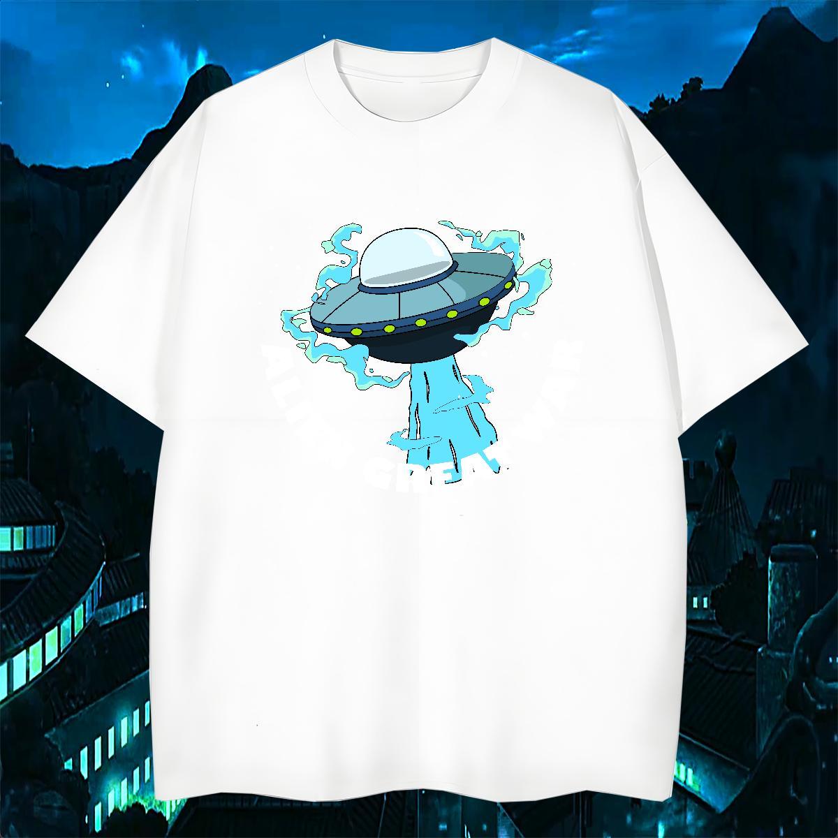 Loose T Shirts Men 230g Cotton ET Street Casual Black Oversized Pure Cotton Men Clothes T-Shirt New Designer Tee Shirt