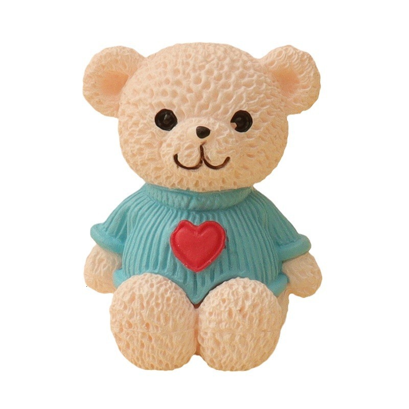 Cute Cartoon Bear Desk Lamp Model Charming Miniature Home Interior Decor Piece