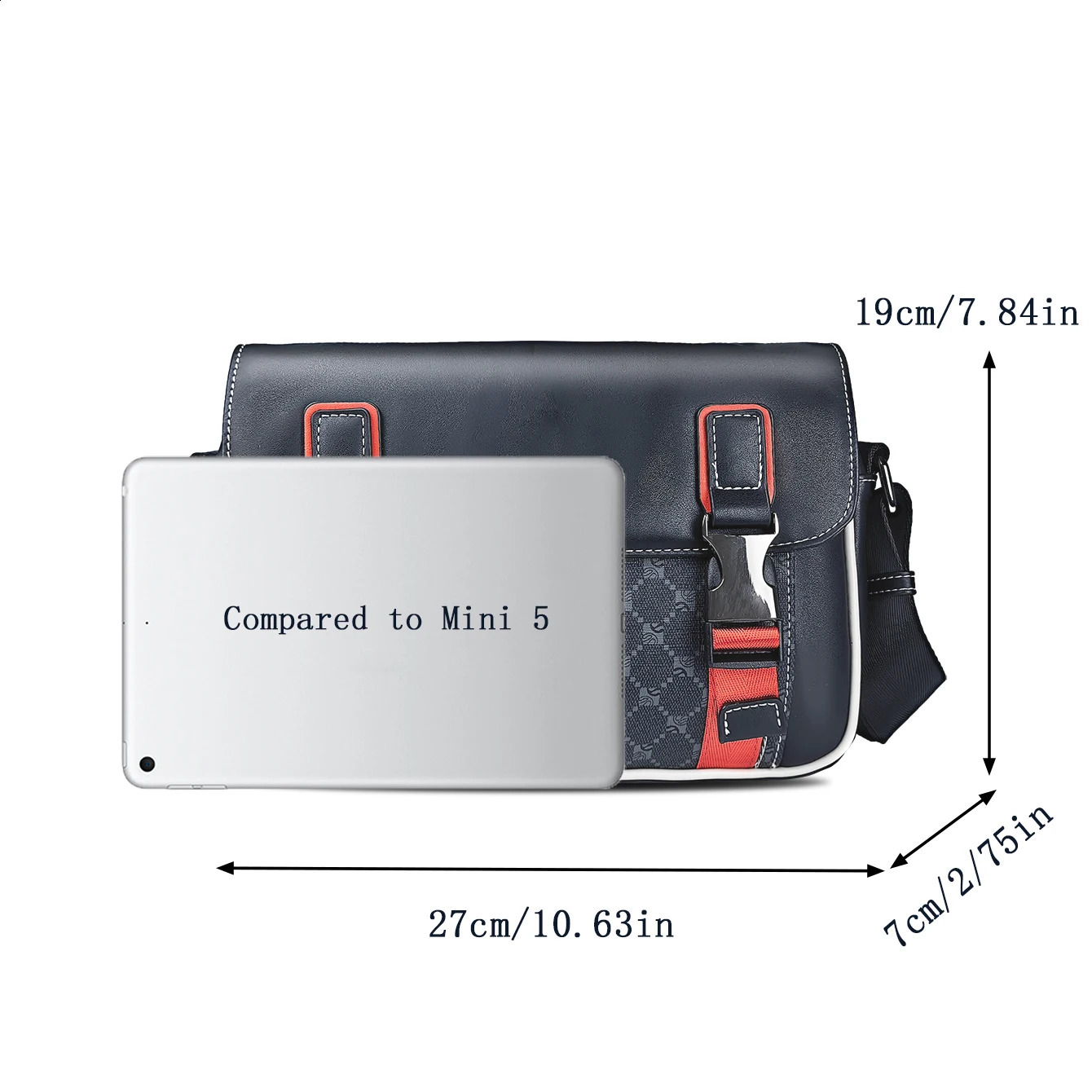 Pu Leather Crossbody Bag for Men Bags Casual Man Messenger Fashion Male Sling Satchel Shoulder 240816Z