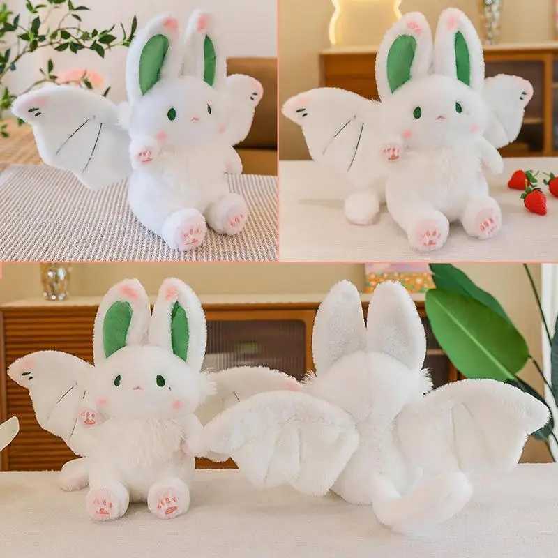 Cute Bat Plush Toy 28cm Kawaii Bunny Ears Design Soft Bat Stuffed Animals Doll Soft Hugging Pillow Home Decor Children Gifts Y240817