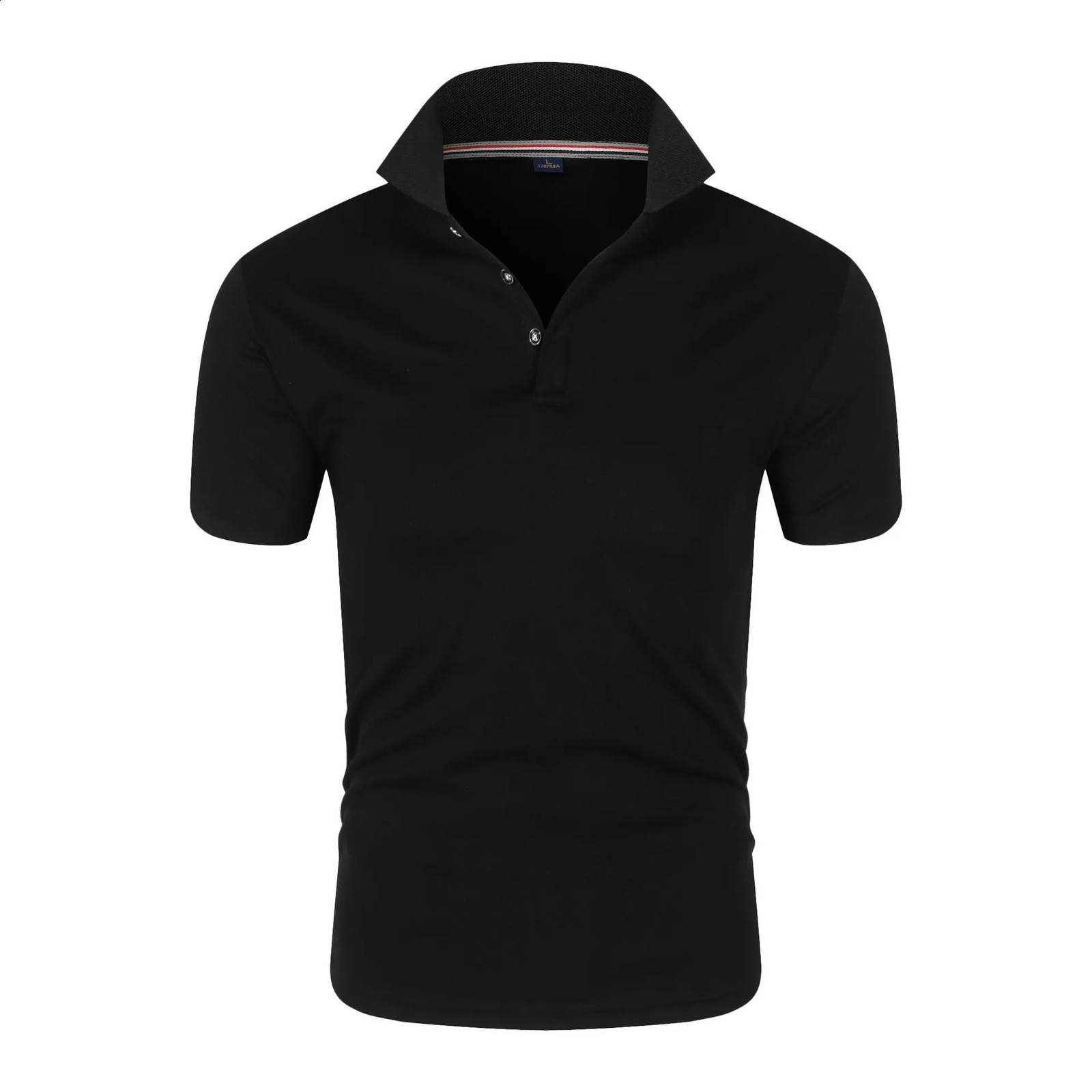 Solid Color Polo Shirt Mens Short Sleeve Button Tshirts Lapel Lightweight Streetwear Sport Casual Tops 260714 - view 3