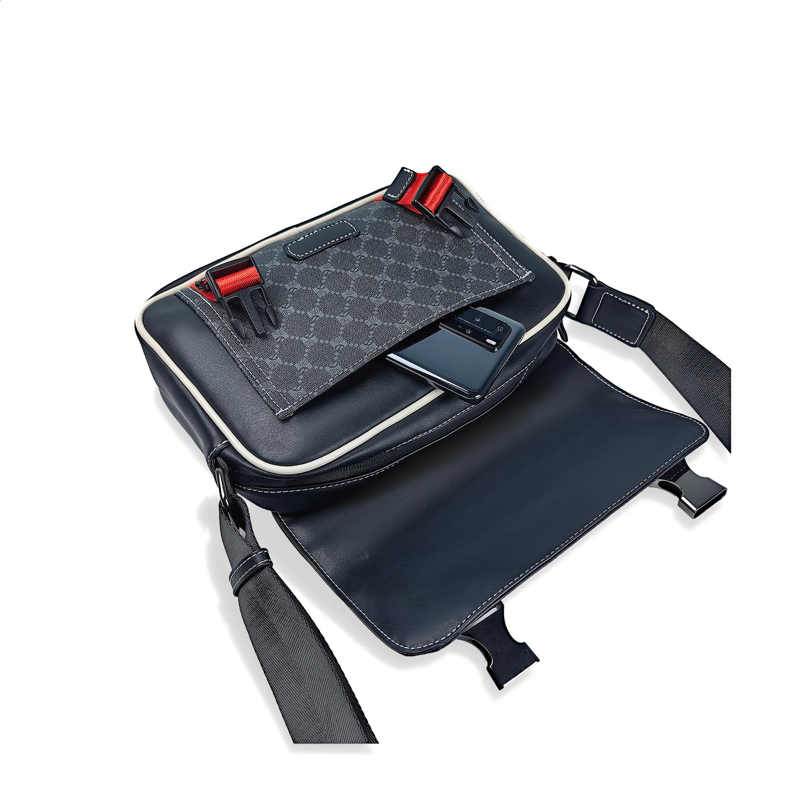 Pu Leather Crossbody Bag for Men Bags Casual Man Messenger Fashion Male Sling Satchel Shoulder 240816Z