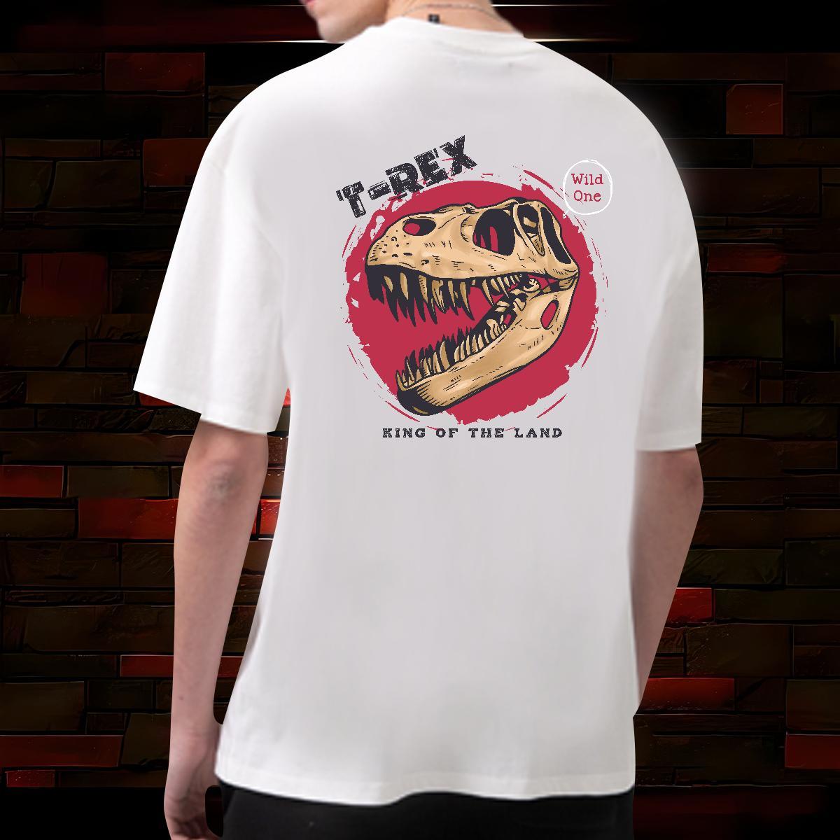 TOP Quality T Shirt For Man 230g Cotton skull Summer Casual Oversized 3XL 4XL Breathable Crew Neck Men Tops Tees New Designer Clothes