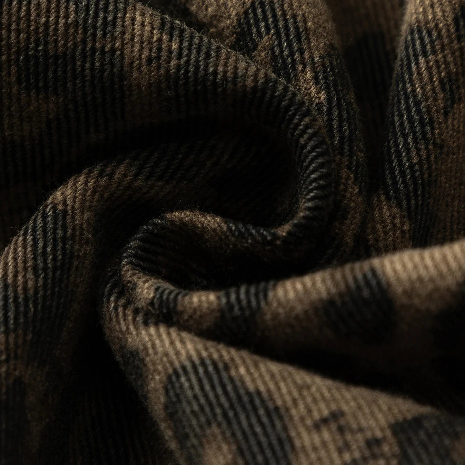 Vintage Leopard Jeans Men Hip Hop Streetwear Harajuku Hip Hop Baggy Jeans Trousers Retro Denim Pants 240814