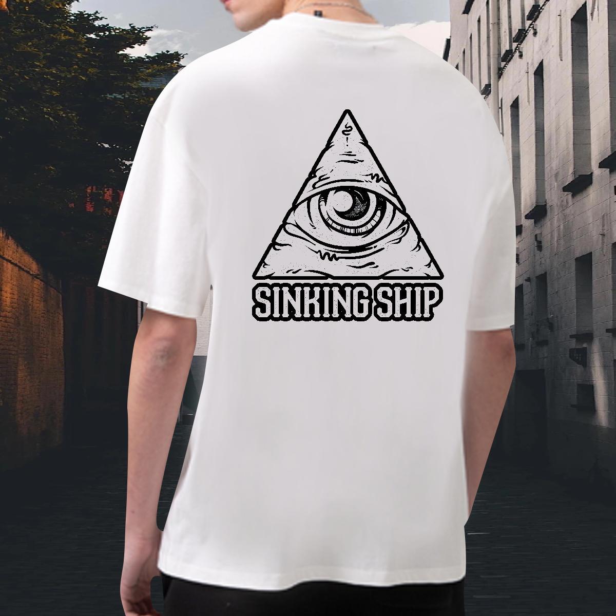 High Quality T-Shirts for Men 230g Cotton eye of the devil Home Outdoor Oversized 3XL 4XL Breathable Short Sleeve Men Tops Tees 2024 Summer Polos