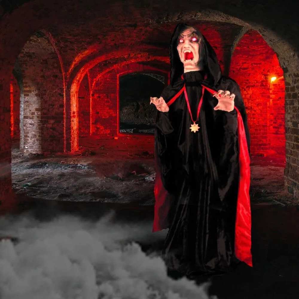 Lunch Halloween animation used for indoor or covered outdoor creepy Halloween decorations plug-in or battery powered HalloweenX240817