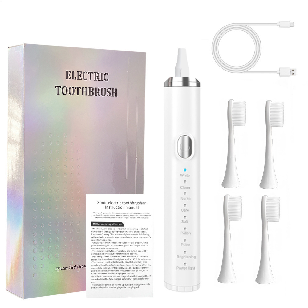 8-speed 4-stroke sonic electric toothbrush USB smart adult soft bristled toothbrush Tiktok waterproof toothbrush