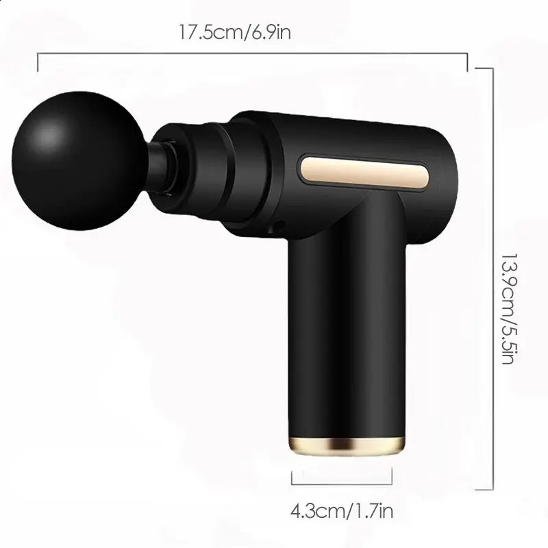 Portable Fascia Gun Deep Tissue Massage Mini Lightweight and Adjustable Speed Massage Equipment Suitable for the Whole Body 240808CJ