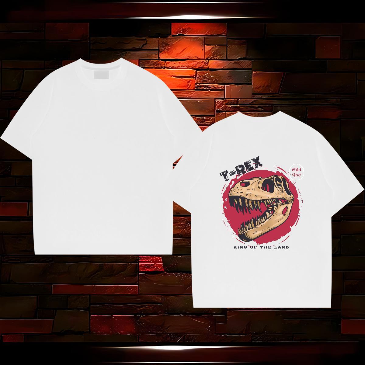 TOP Quality T Shirt For Man 230g Cotton skull Summer Casual Oversized 3XL 4XL Breathable Crew Neck Men Tops Tees New Designer Clothes