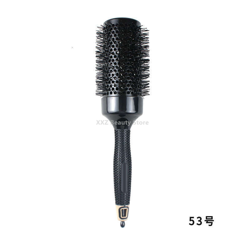 6Pcs/Set Black Boar Bristles Round Comb Professional Hairdressing Hair Brush Anti-Static Barber Salon Styling Tools