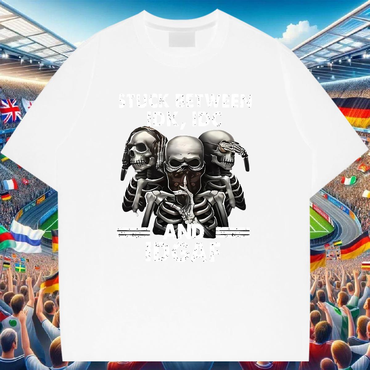Brand Men T Shirts 230g Pure Cotton skull Hip Hop Street DIY Breathable Short Sleeve Men Tshirts New Arrival Clothings