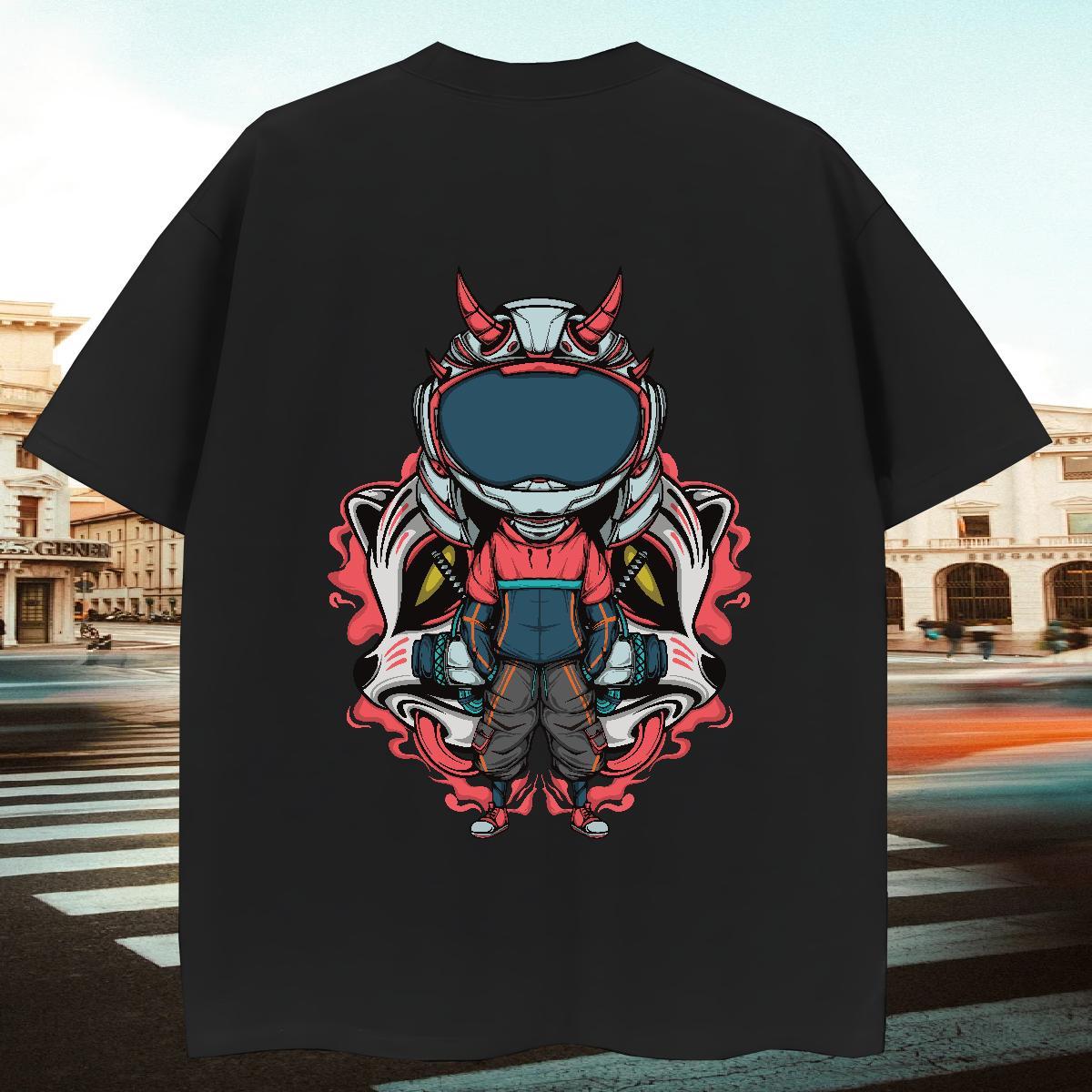 Cool Design T Shirt For Man 100% Cotton 230g ET Casual Cartoon Printing L-4XL Breathable Short Sleeve Tshirts Fashion New Tees