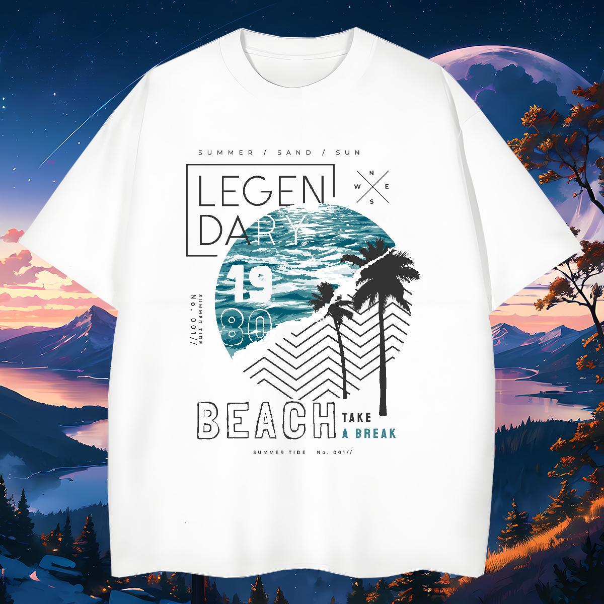 Brand T shirt 100% Cotton 230g letter Outdoor DIY Short Sleeve Soft Men Tees 2024 DIY Clothes