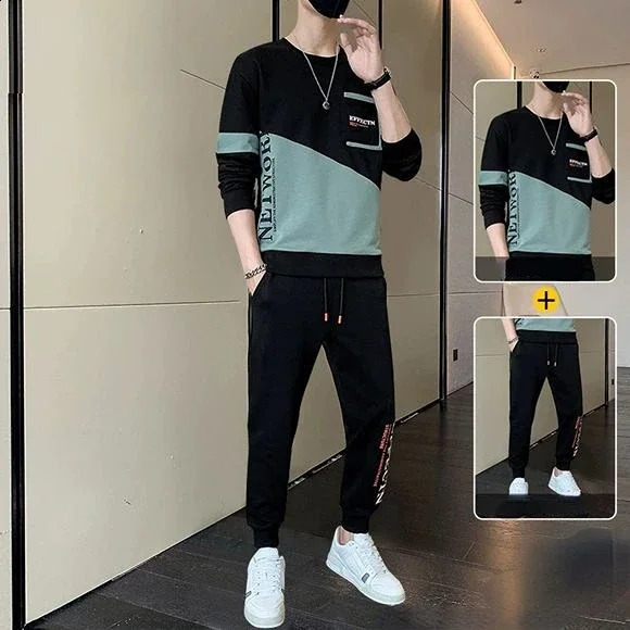 Sports Suits Sweatpants Pants Sets Black Mens Clothing Sportswear Tracksuit Alphabet T Shirt Man Offer Comfortable Top Casual 240821