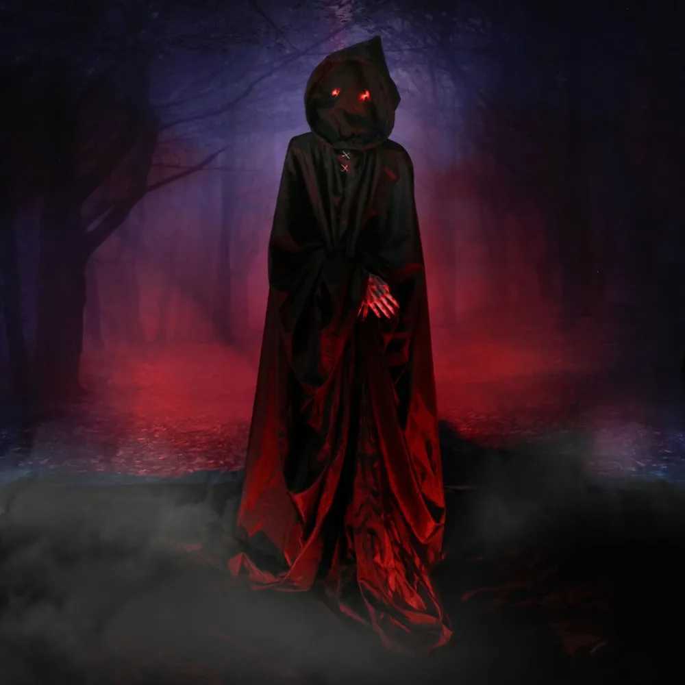 Halloween decoration campaign activates Lurching Demon Reaper by Scare Prop Animatic plugin or battery operated 72 ReaperX240817